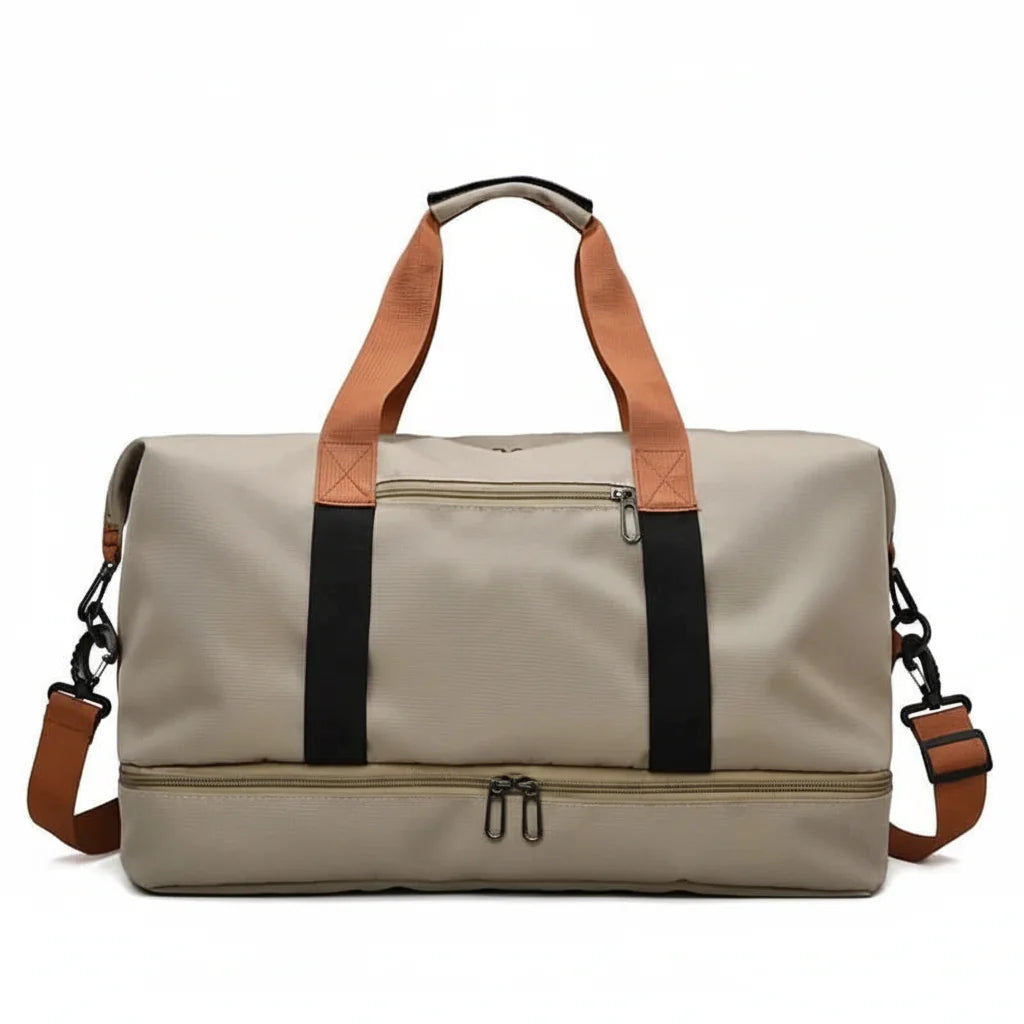 FITVOYAGE – Sac de sport avec compartiment à chaussures et compartiment humide