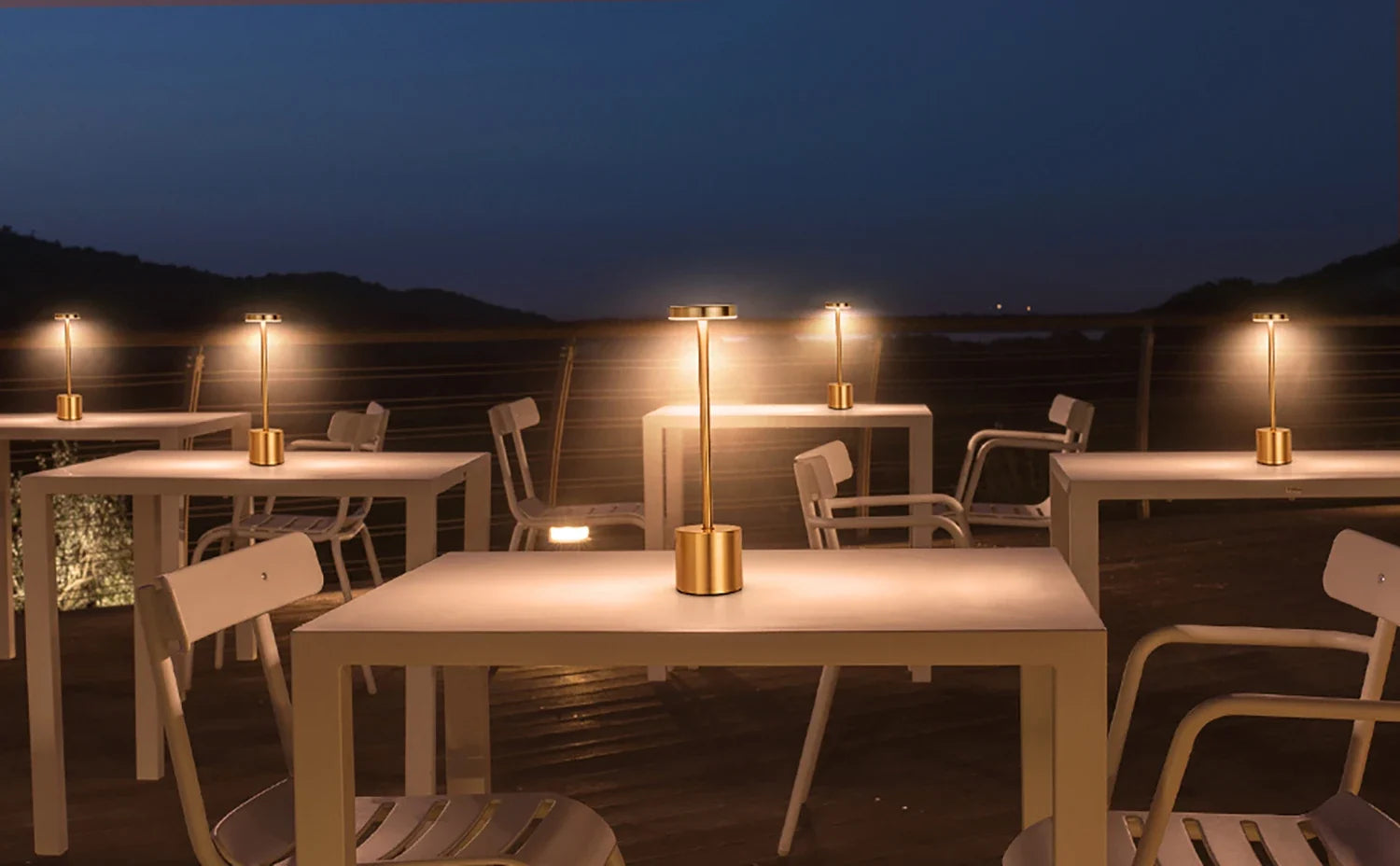 Lampe de table LED rechargeable à toucher