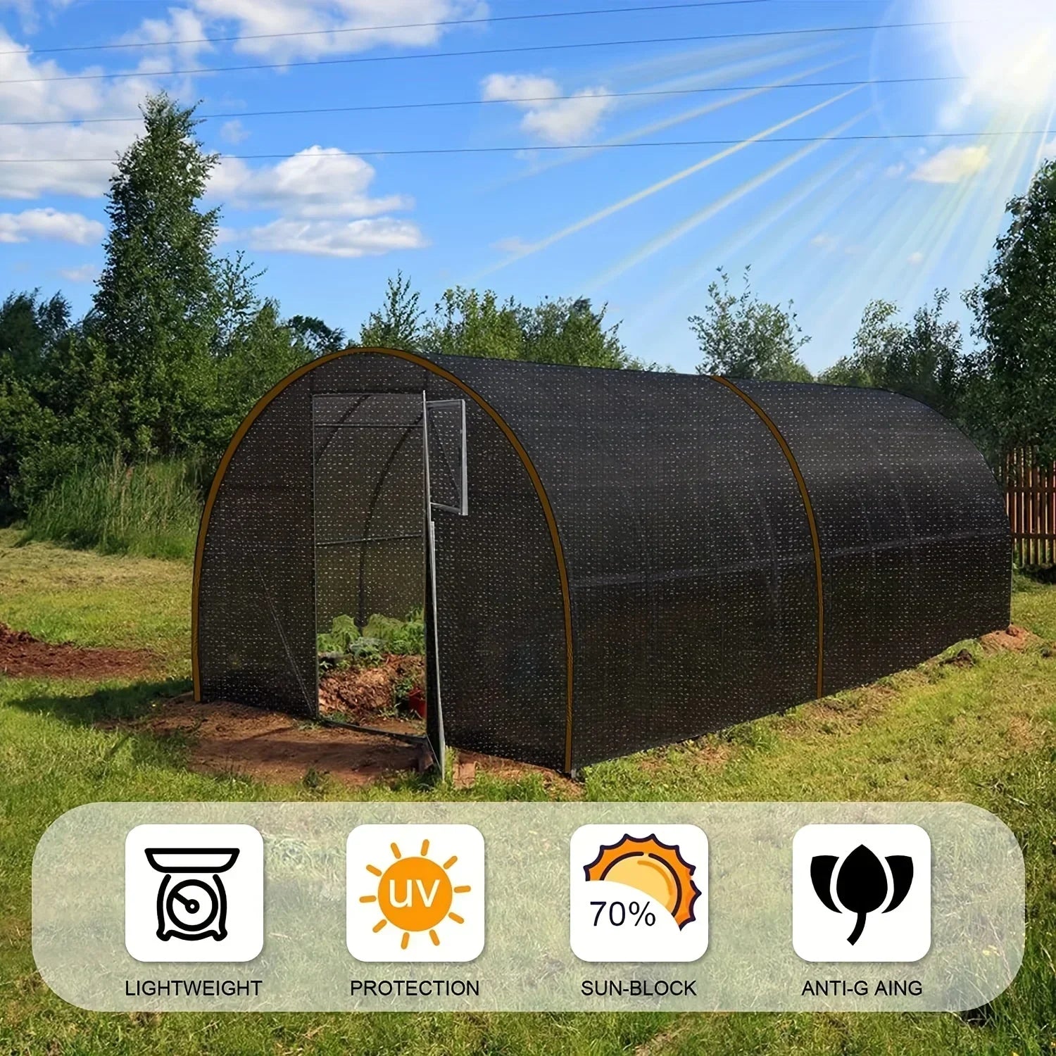 Filet d'ombrage noir – SunGuard (1+1 GRATUIT)