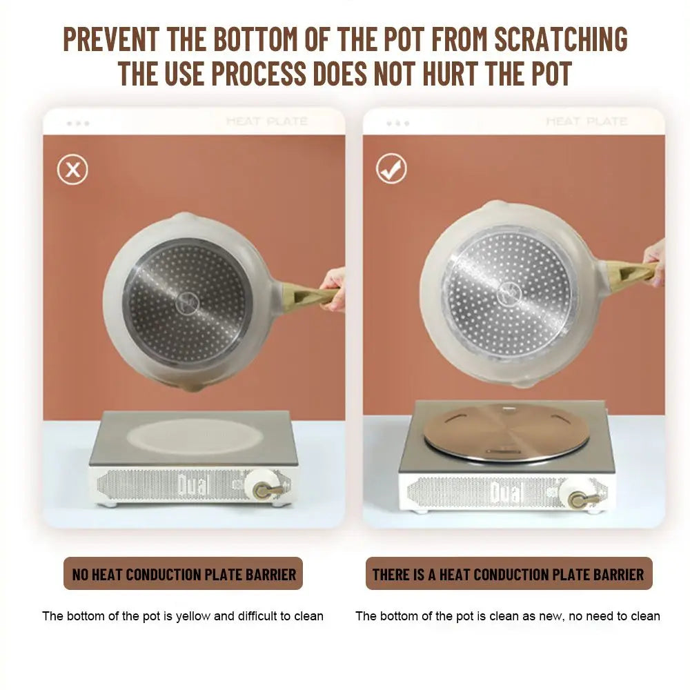 Plaque de diffusion de chaleur en acier inoxydable – Anneau diffuseur de chaleur pour plaques à induction, accessoires de cuisine