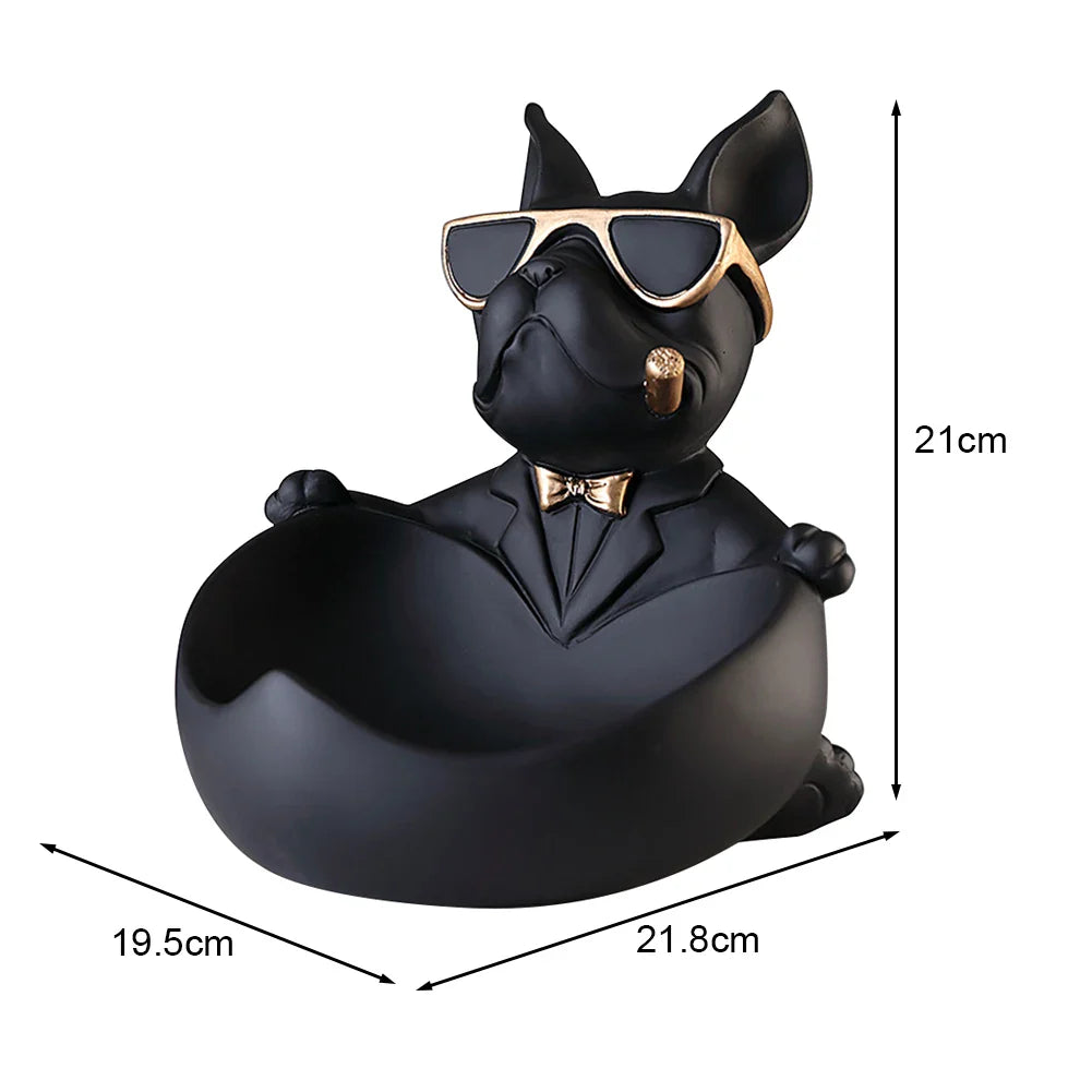 Chic Statue de Chien - Décor Ludique et Élégant