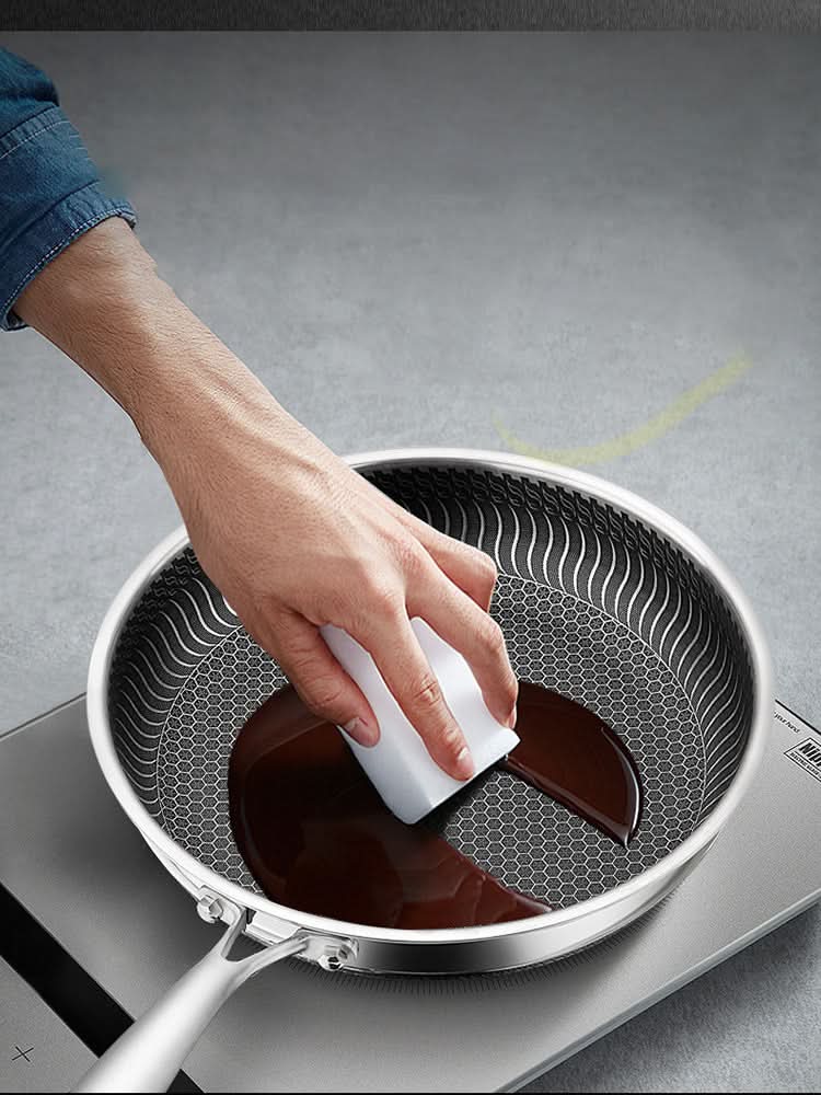 STEELCORE – Poêle en acier inoxydable pour une cuisson économique et durable