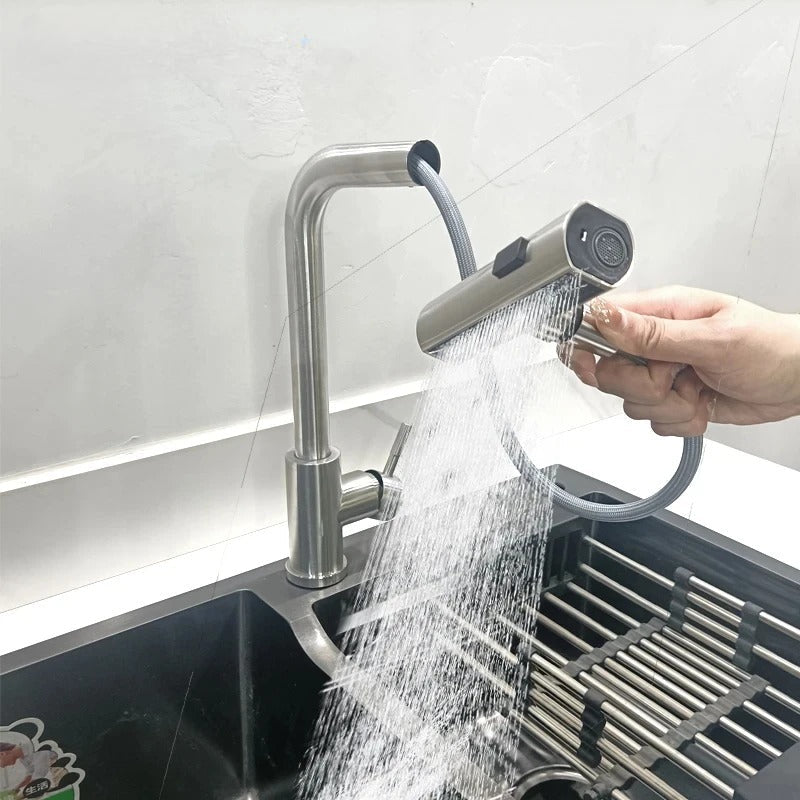Robinet de cuisine à levier unique avec douchette extractible