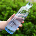 Bouteille d'eau en verre résistante à la chaleur avec échelle horaire