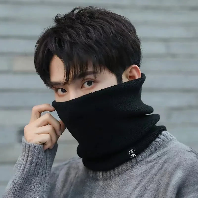 ThermoKnit Pro | Écharpe en tricot chaude avec doublure en polaire | Coupe-vent & Respirante | Protection de cou multifonction réglable pour hommes & femmes