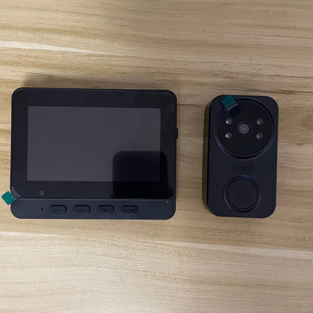 Interphone vidéo sans fil avec écran IPS 4,3" et vision nocturne