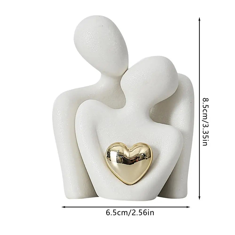 Statue d'Étreinte Réconfortante – Amour et Connexion
