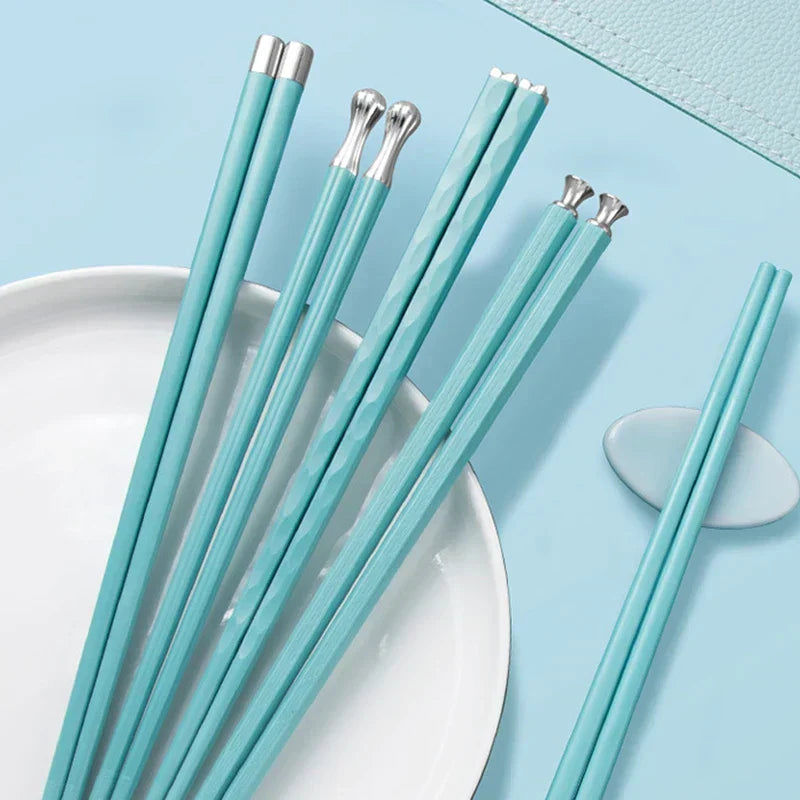 DineLux – Ensemble de baguettes luxueuses avec des designs raffinés (5 paires)