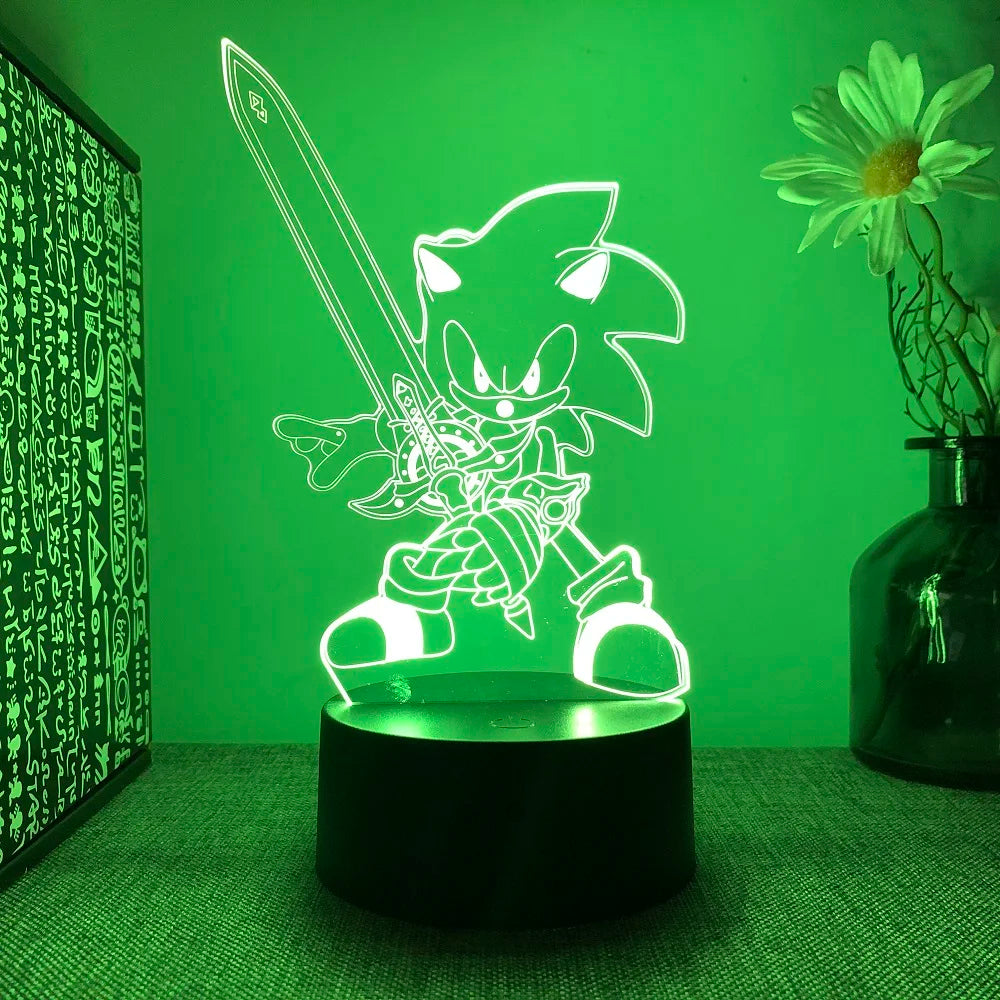 Lampe LED Sonic - Éclairage Ludique pour Gamers