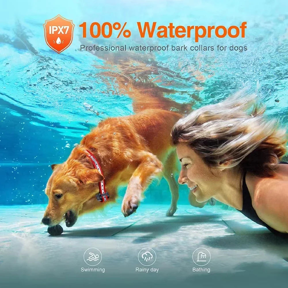 Collier d'entraînement électrique à batterie pour chiens avec télécommande et portée de 1000 m (100 000 cm) – PetControl