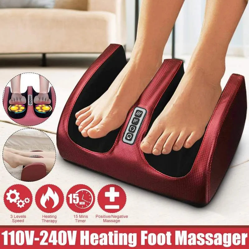 Appareil de massage électrique pour les pieds avec chauffage et thérapie shiatsu - RelaxFoot