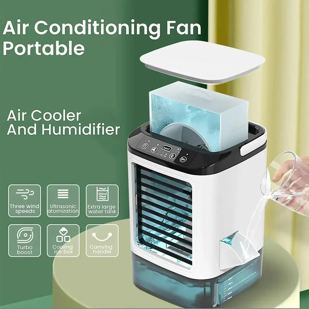 Ventilateur portable avec fonction brumisateur – spray rafraîchissant