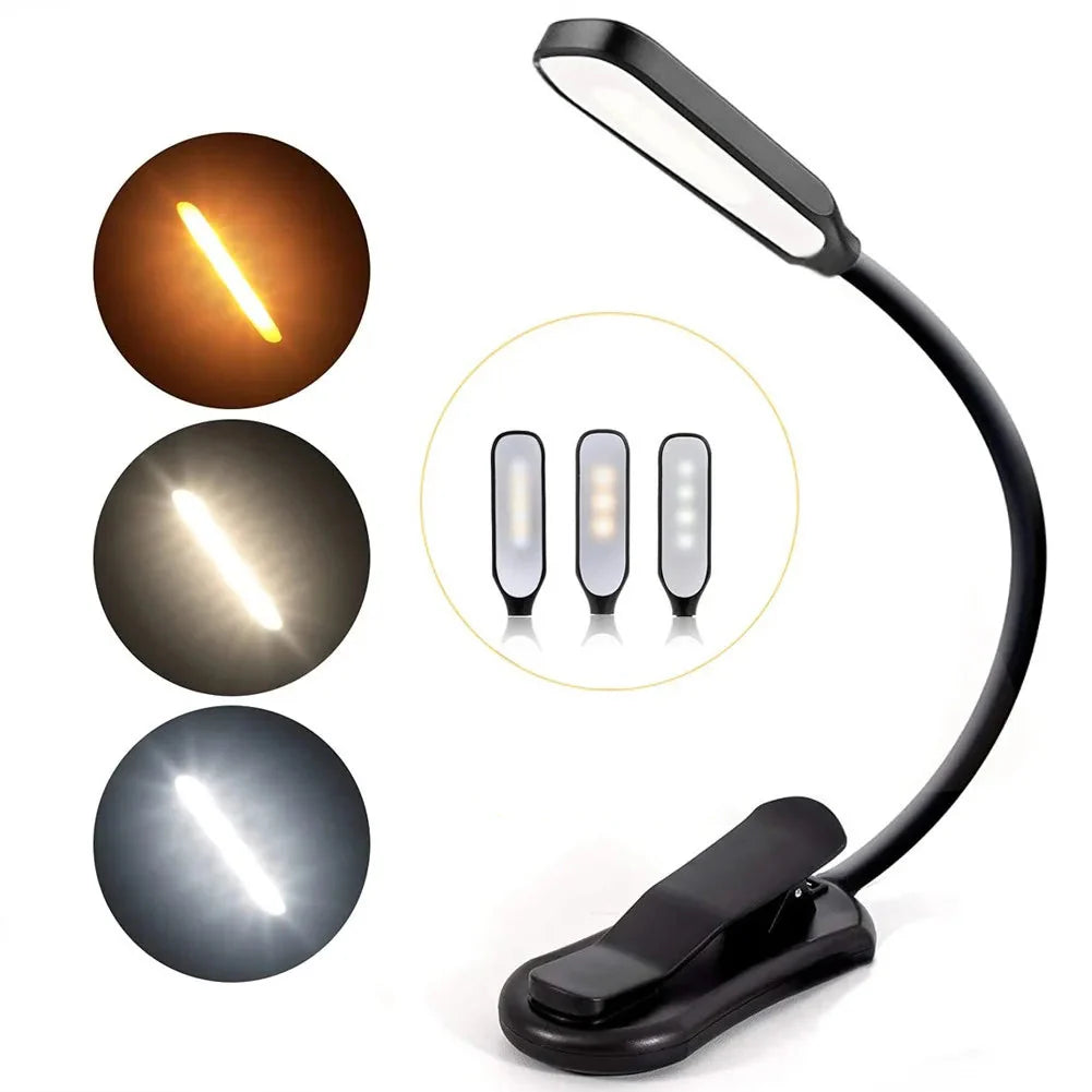LumiLeaf 7 Lampe de Lecture LED | Rechargeable USB | 3 Températures de Couleur & 9 Niveaux de Luminosité | Flexible & Respectueuse des Yeux