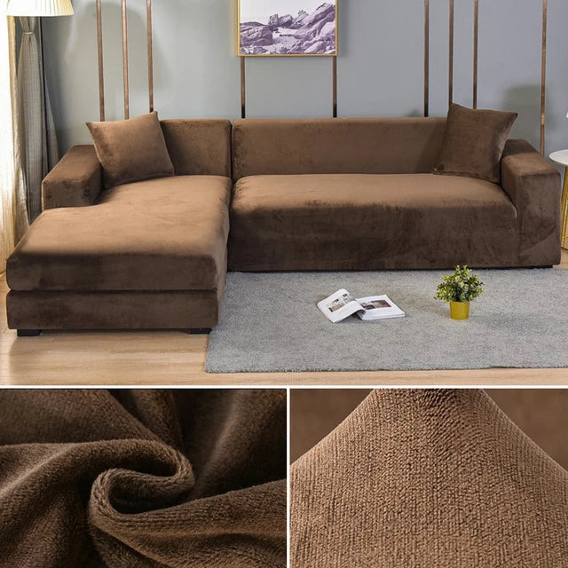 SofaSnug - Housse de canapé élastique en velours qui vous fait économiser de l'argent