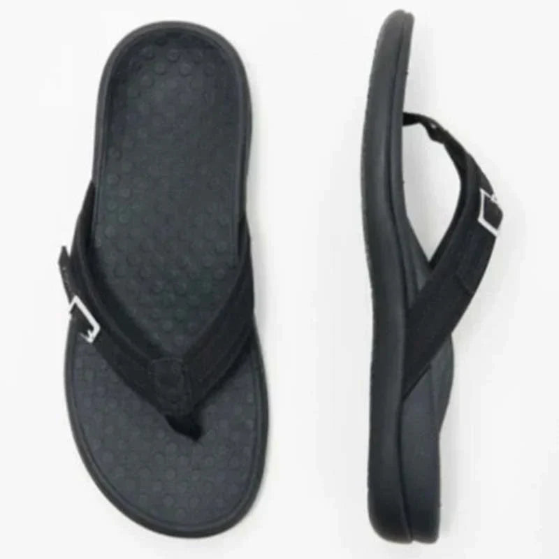 50% de réduction | OrthoFlex™ | Sandales orthopédiques pour femmes avec détail de boucle [Dernier jour de réduction]