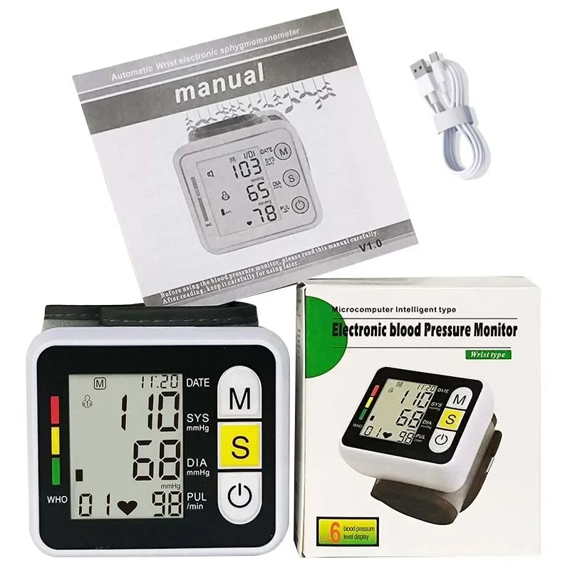Tensiomètre numérique au poignet avec écran LCD – PulseTrack