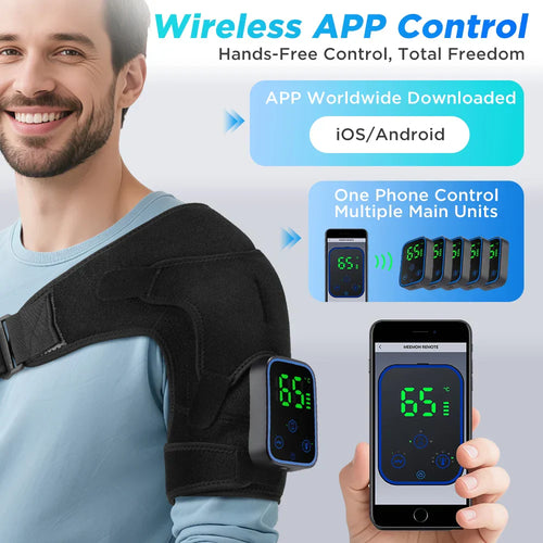 3-en-1 Étirateur électrique pour les épaules, coudes et genoux avec fonction de chauffage et contrôle par application – ReliefPro