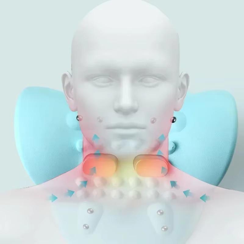 Skanto | Massager Cervical Électrique – Soulagement Intelligent de la Douleur au Cou avec Chaleur & Thérapie par Pulsations