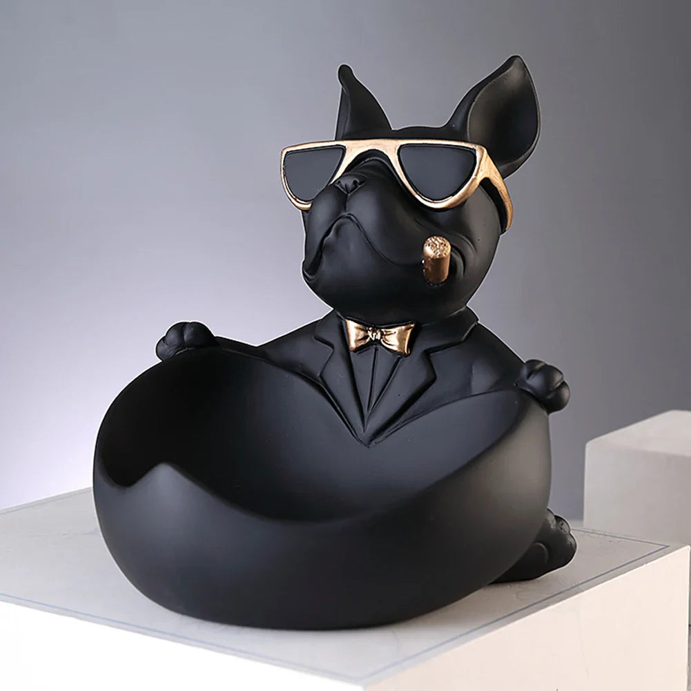 Chic Statue de Chien - Décor Ludique et Élégant