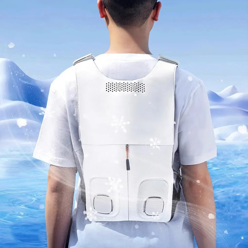 Gilet de Refroidissement avec Ventilateurs – Cryovest – (Léger & Imperméable)