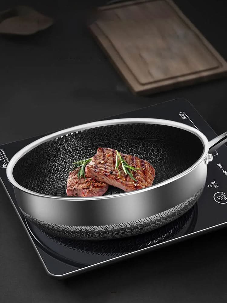 STEELCORE – Poêle en acier inoxydable pour une cuisson économique et durable