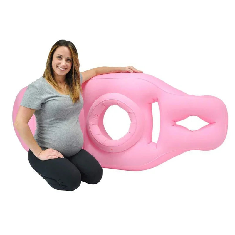 Coussin de Grossesse Gonflable et Tapis de Yoga – Idéal pour des Nuits Confortables et du Soutien