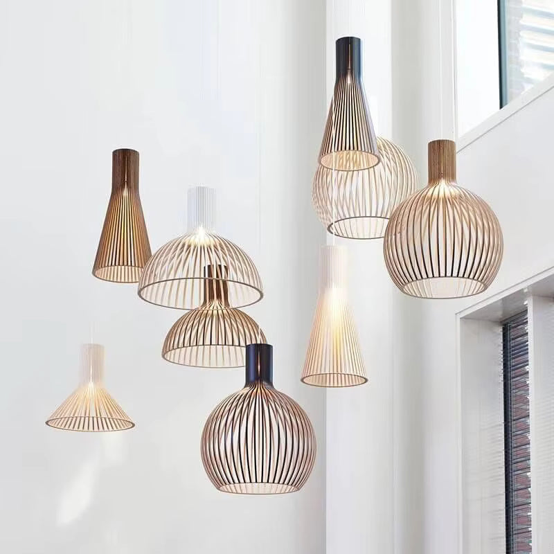 Suspension Natura Orb – Design en Bois Organique pour Intérieurs Chaleureux