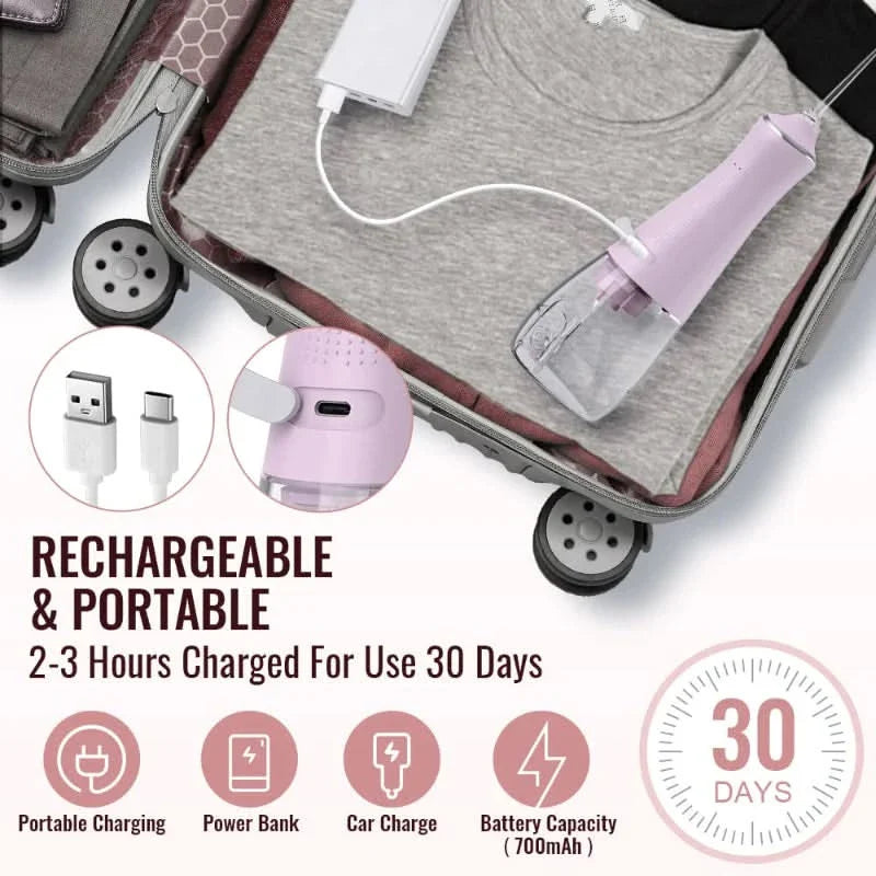 Hydropulseur rechargeable pour soins dentaires