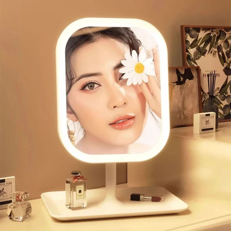 Miroir de Maquillage LED Lumiéra | 3 Couleurs de Lumière | Commande Tactile | Design Moderne