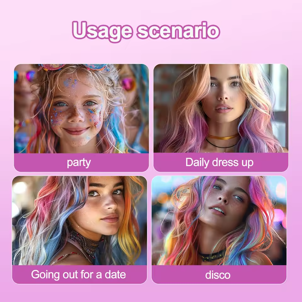 Coloration temporaire et amusante des cheveux en 5 secondes