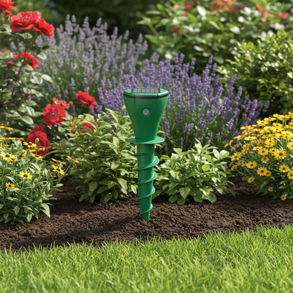 TERRASHIELD – Protecteur de jardin alimenté par énergie solaire pour l'entretien de la pelouse