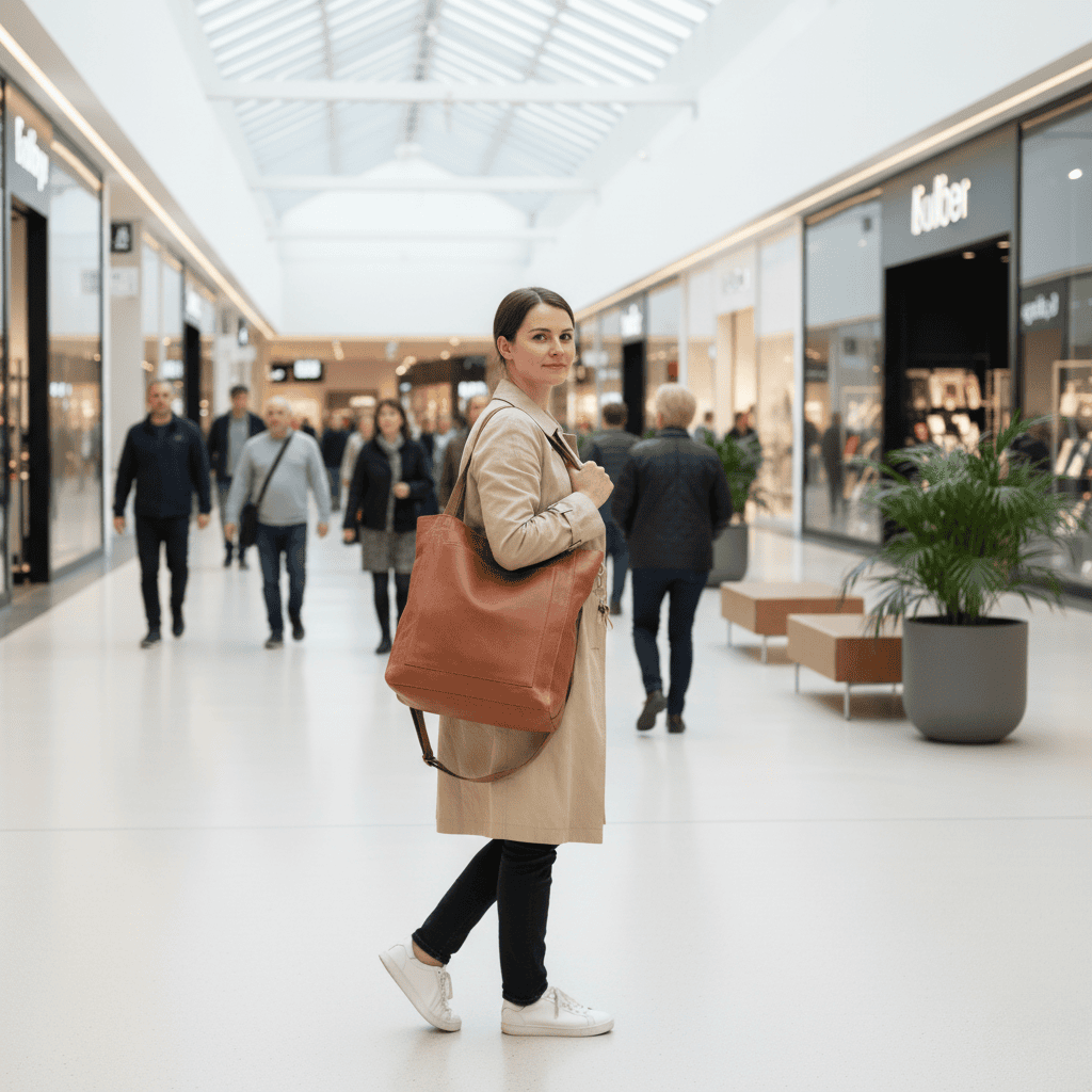 Skanto | Sac à épaule durable en cuir véritable doux