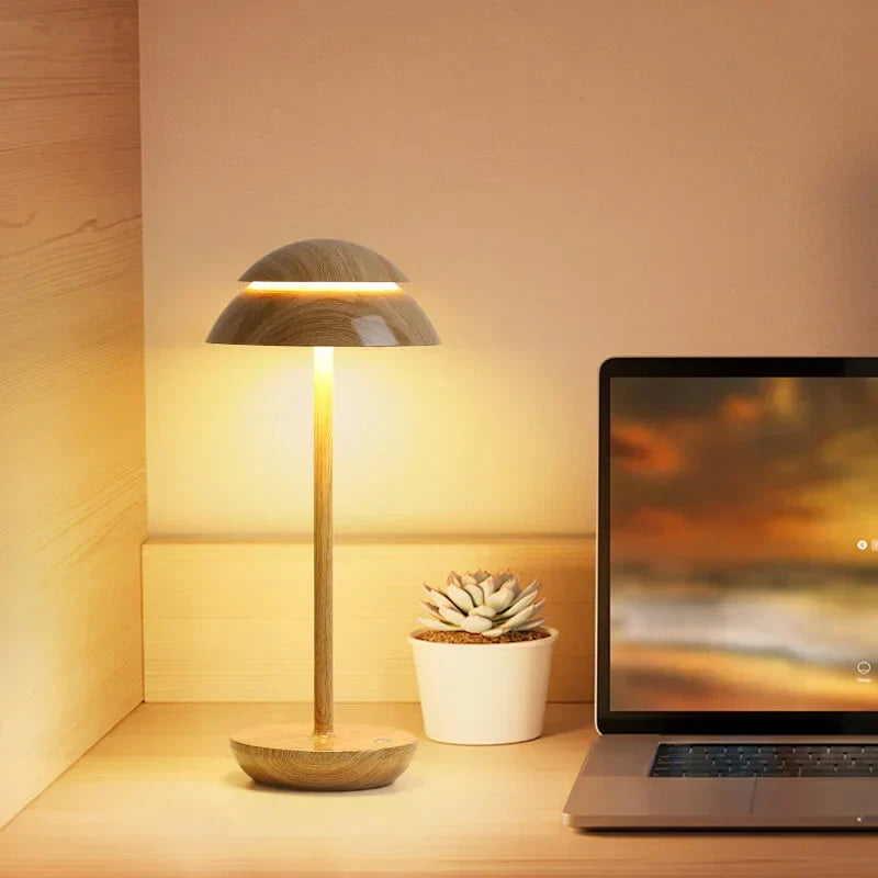Lampe de table sans fil en aluminium scandinave dimmable