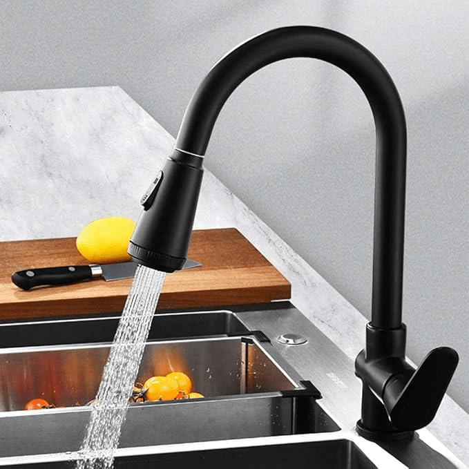 Robinet de cuisine moderne avec capteur tactile et douchette extensible