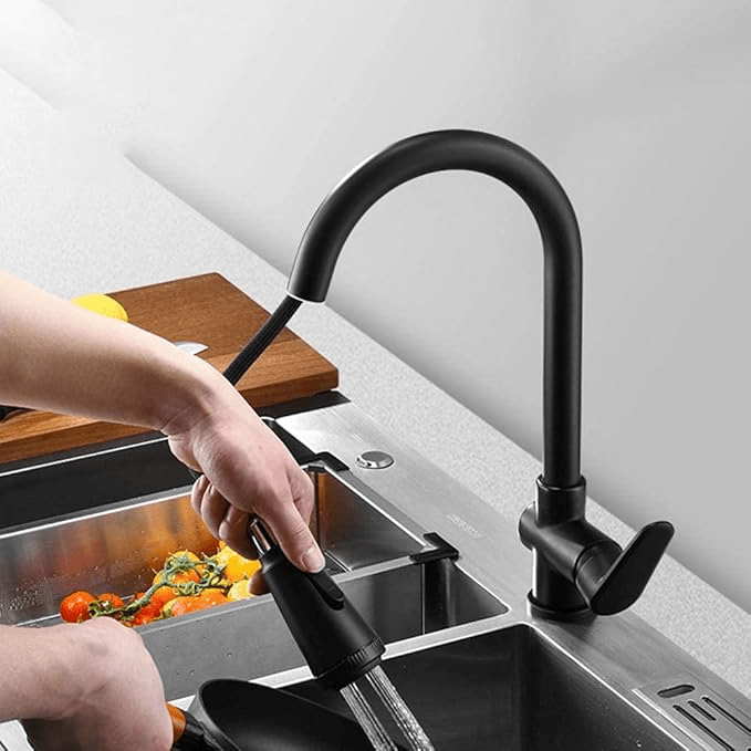 Robinet de cuisine moderne avec capteur tactile et douchette extensible