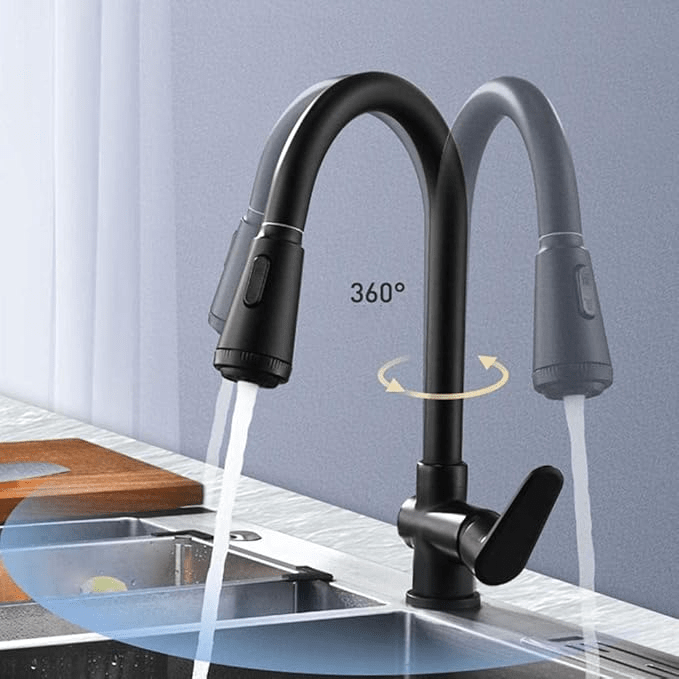 Robinet de cuisine moderne avec capteur tactile et douchette extensible