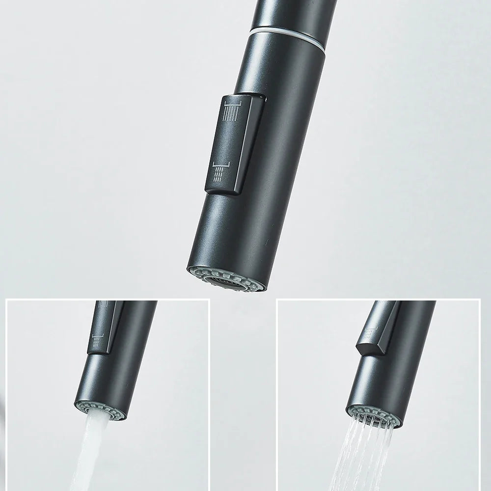 Robinet de cuisine extensible à commande tactile intelligente