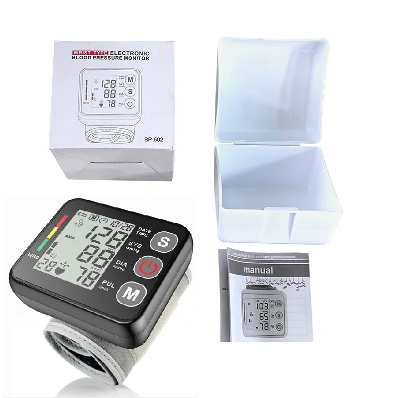 Tensiomètre numérique au poignet avec écran LCD – PulseTrack