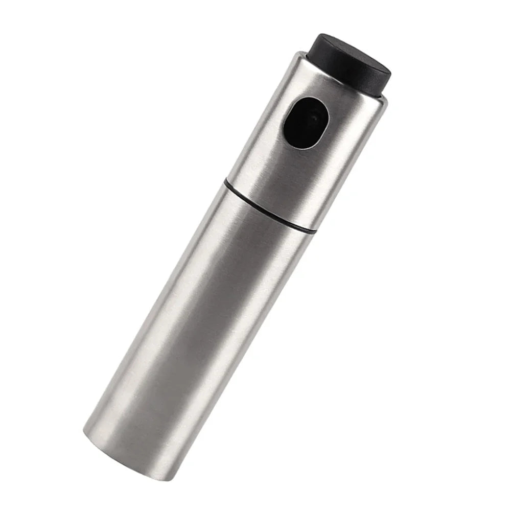 Pulvérisateur d'huile CULINARA FineMist | Flacon pulvérisateur en acier inoxydable de 100 ml | Pour huile, vinaigre & BBQ | Rechargeable & Dosage précis
