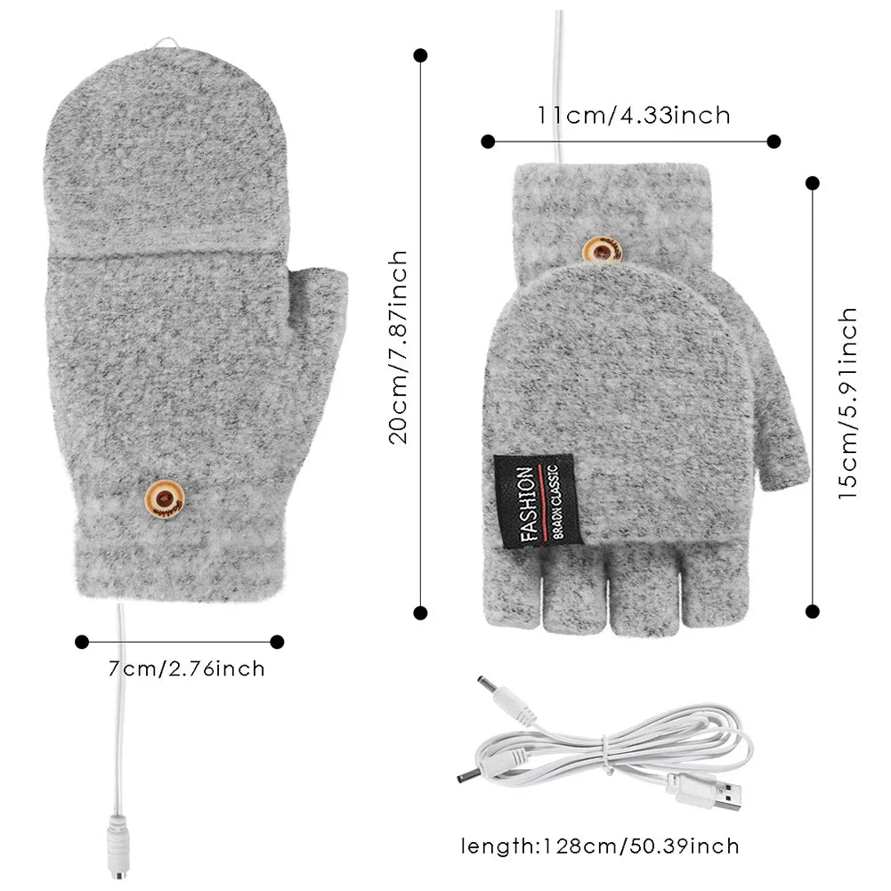 Skanto | Gants chauffants USB rechargeables à vagues chaudes