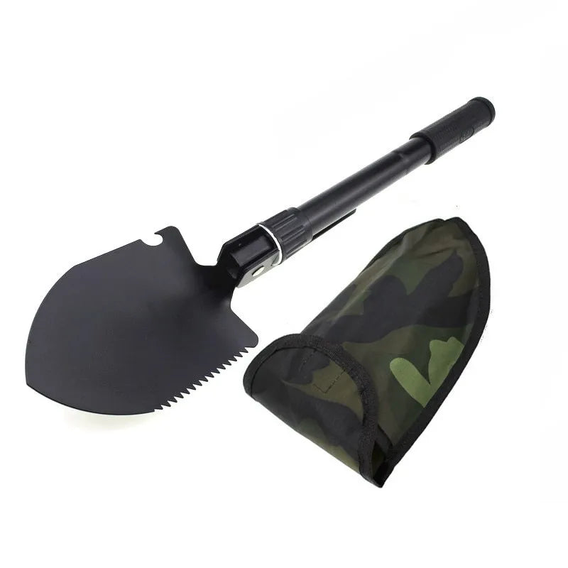 Pelle multifonctionnelle pour ingénieur en extérieur : Pelle pliante militaire pour camping, pêche et utilisation automobile