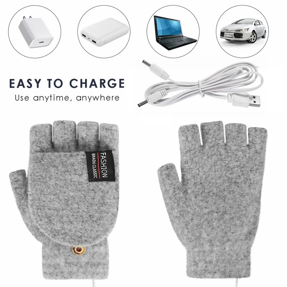 Skanto | Gants chauffants USB rechargeables à vagues chaudes