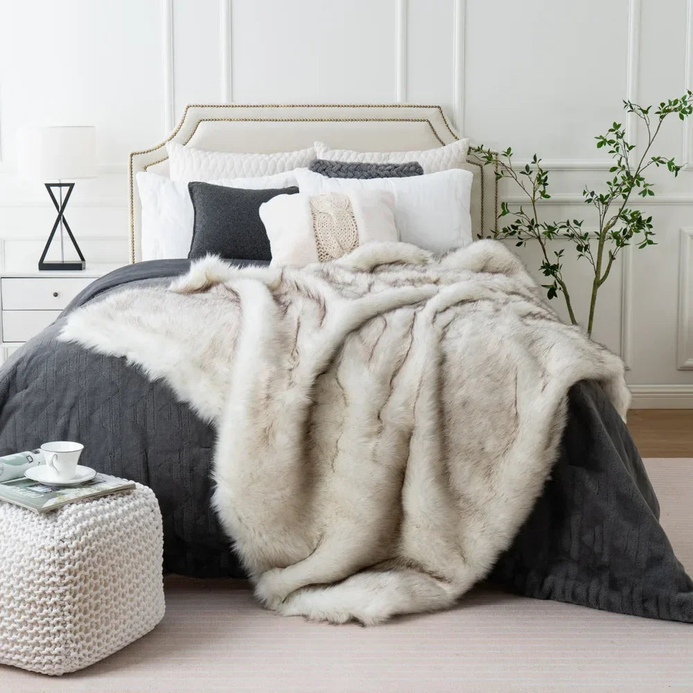 Couverture en fourrure de renard – profitez d'une opulence pure