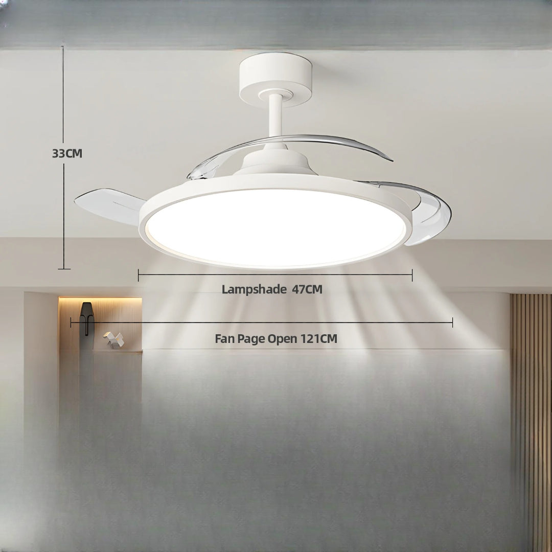Ventilateur de plafond LED moderne