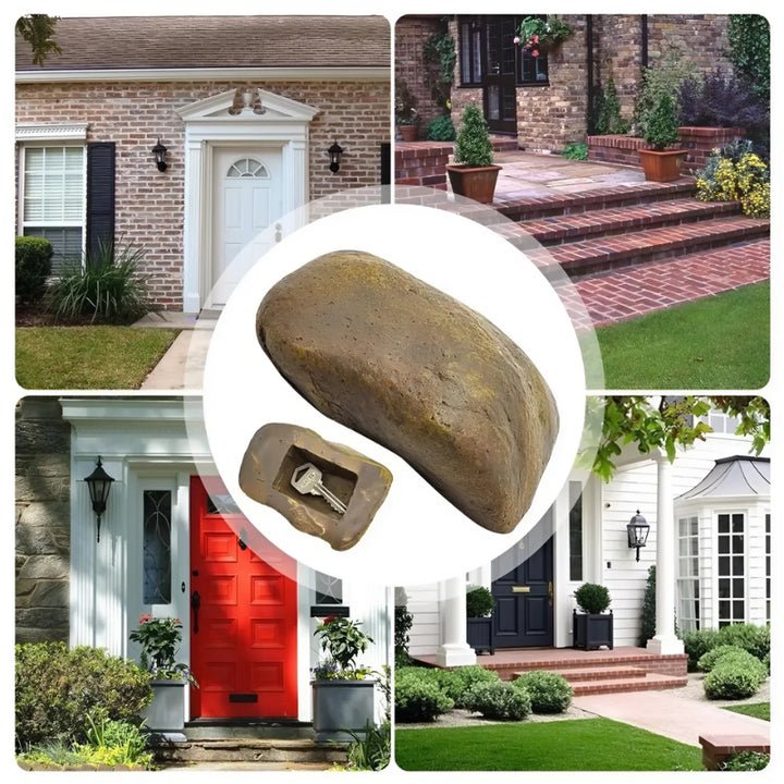 HIDEAWAY ROCK – Pierre de stockage cachée et résistant aux intempéries pour clés et objets de valeur