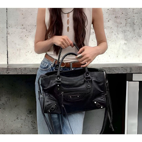 Salome Veske | Sac à Main Spacieux en Cuir PU | Noir