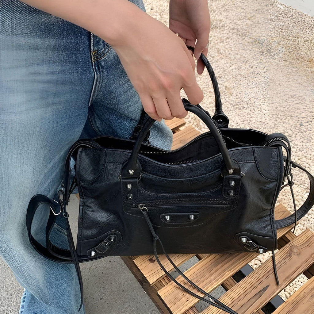 Skanto | Salome Veske | Sac à Main Spacieux en Cuir PU | Noir