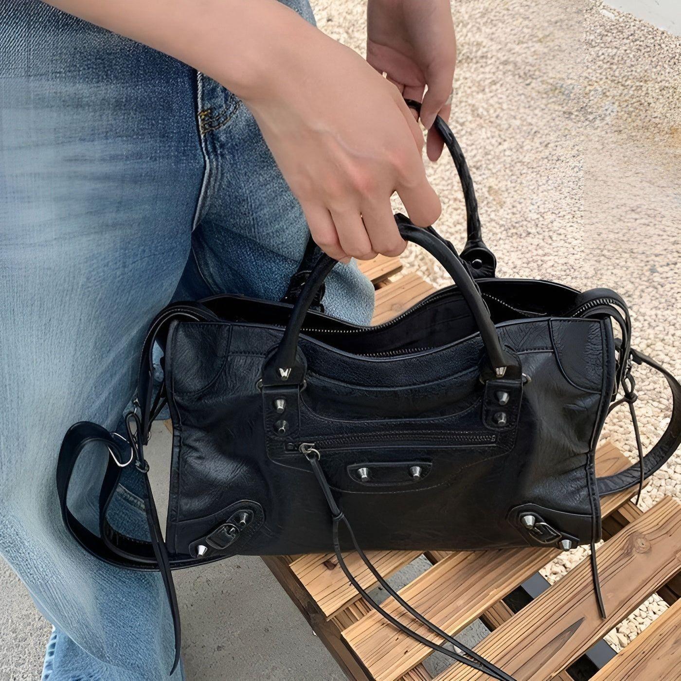 Skanto | Salome Veske | Sac à Main Spacieux en Cuir PU | Noir