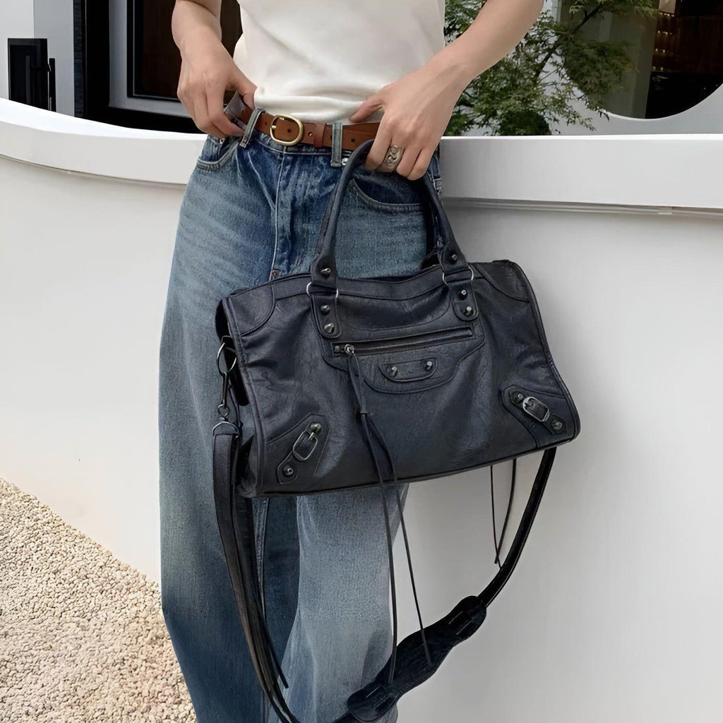Skanto | Salome Veske | Sac à Main Spacieux en Cuir PU | Noir