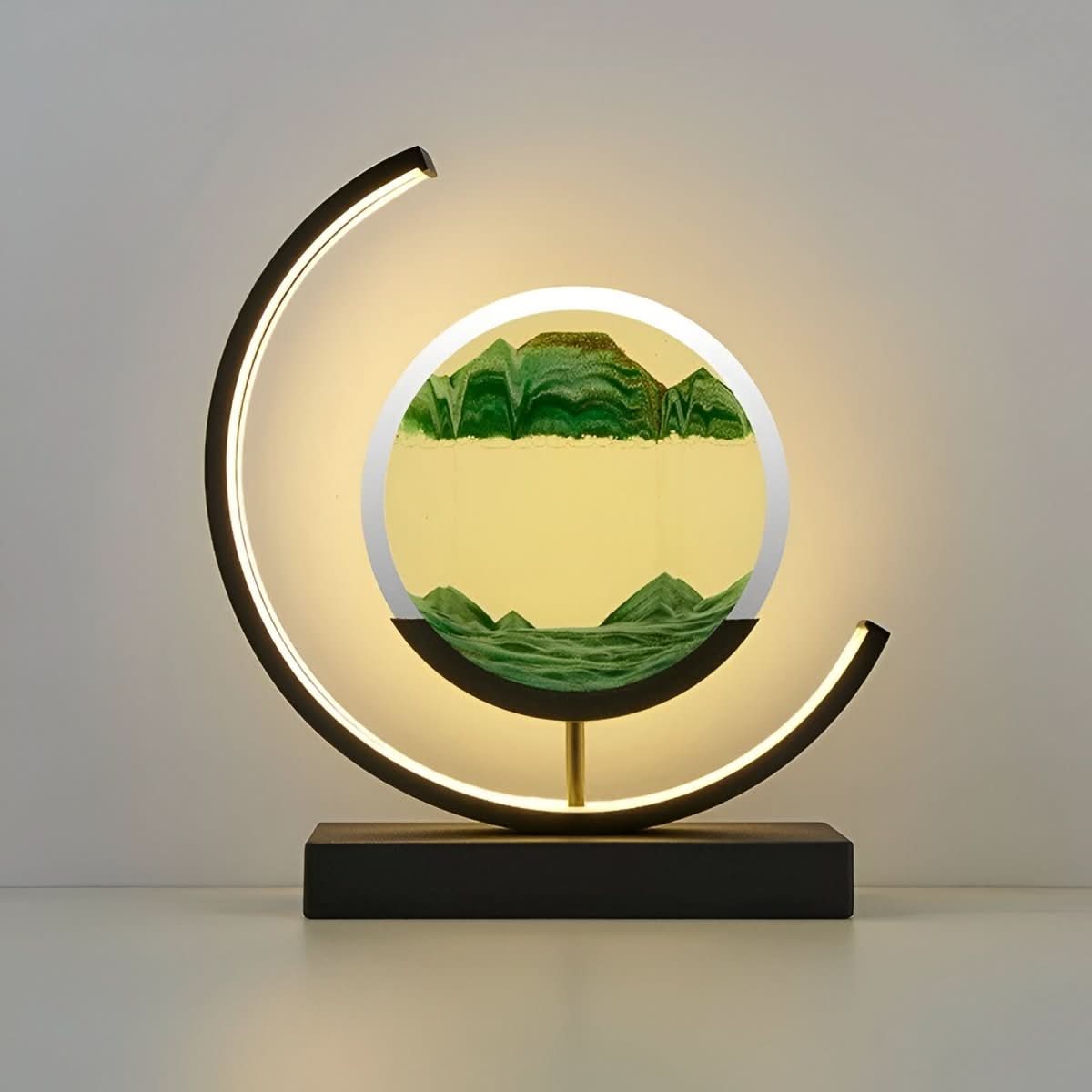 Lampe à sable avec sable en mouvement et éclairage LED dimmable pour une ambiance apaisante